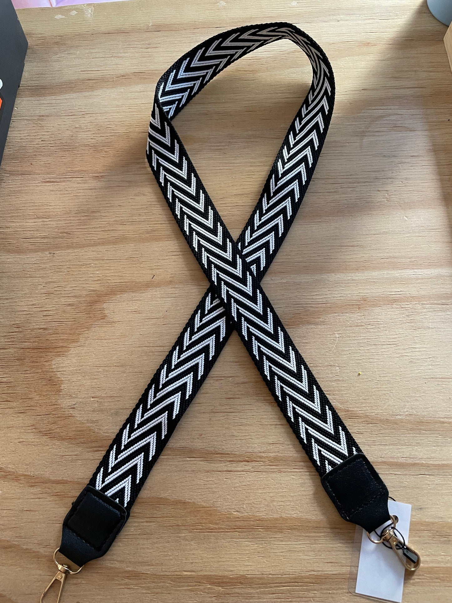Geometric Pattern Bag Strap