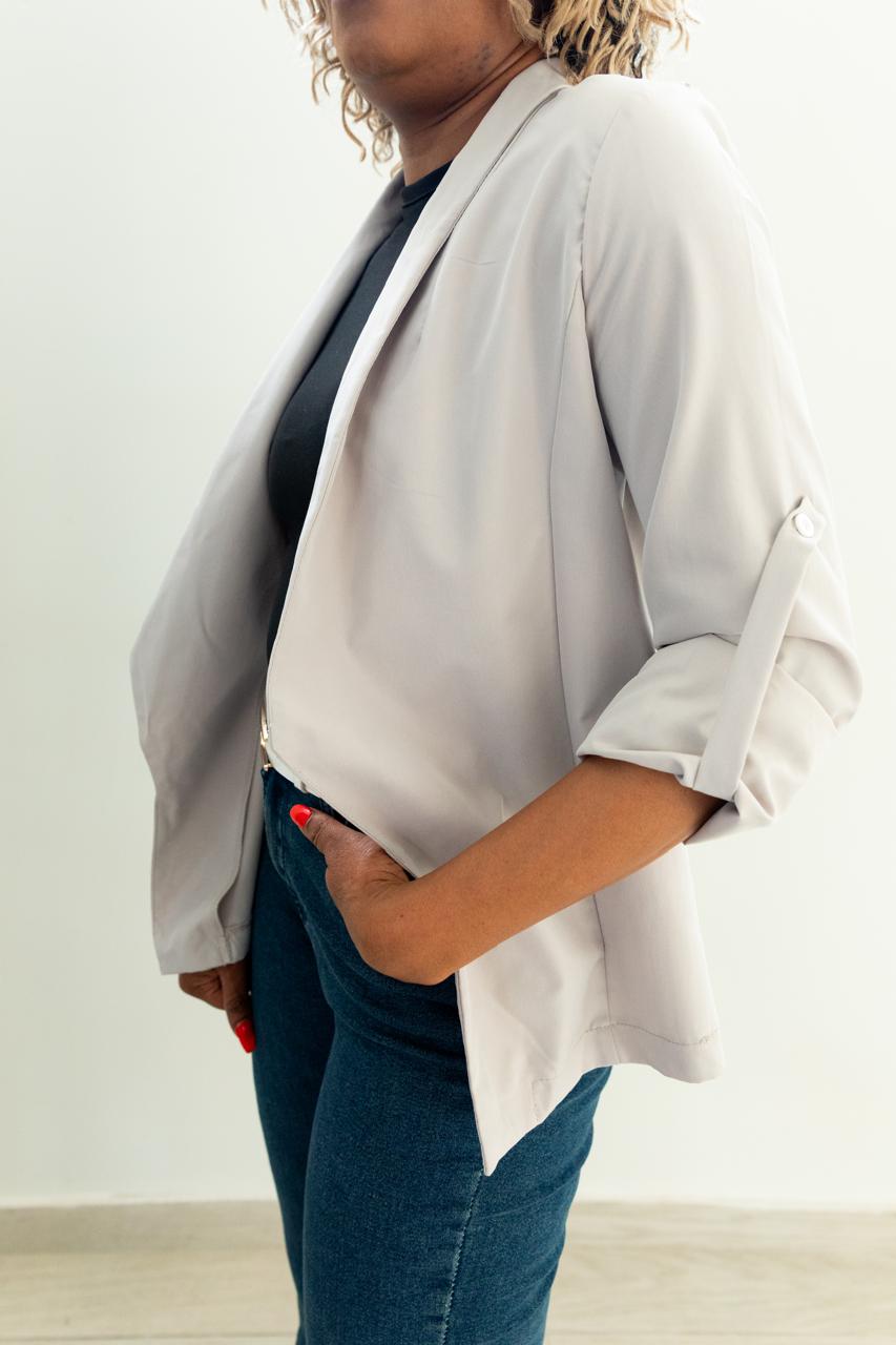 SHEIN Essnce Women Plain Simple Daily Blazer Jacket
