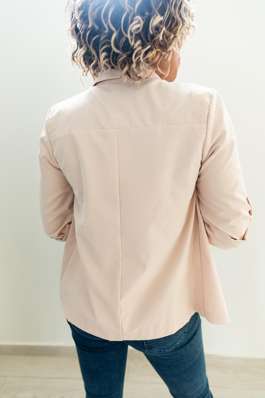 SHEIN Essnce Women Plain Simple Daily Blazer Jacket