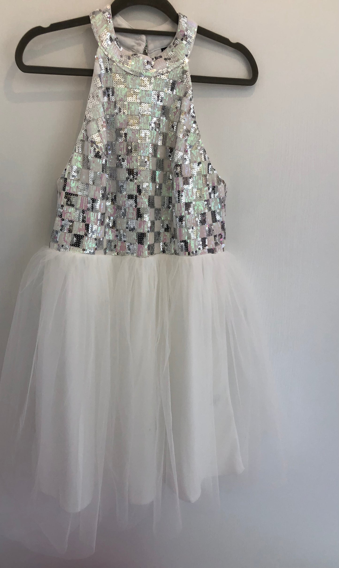 White Sequin Dress