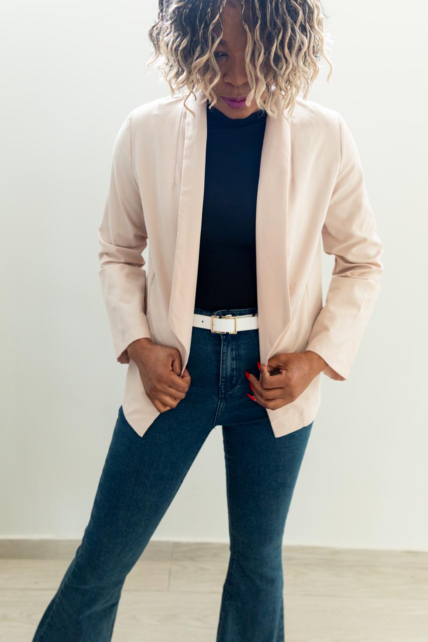 SHEIN Essnce Women Plain Simple Daily Blazer Jacket