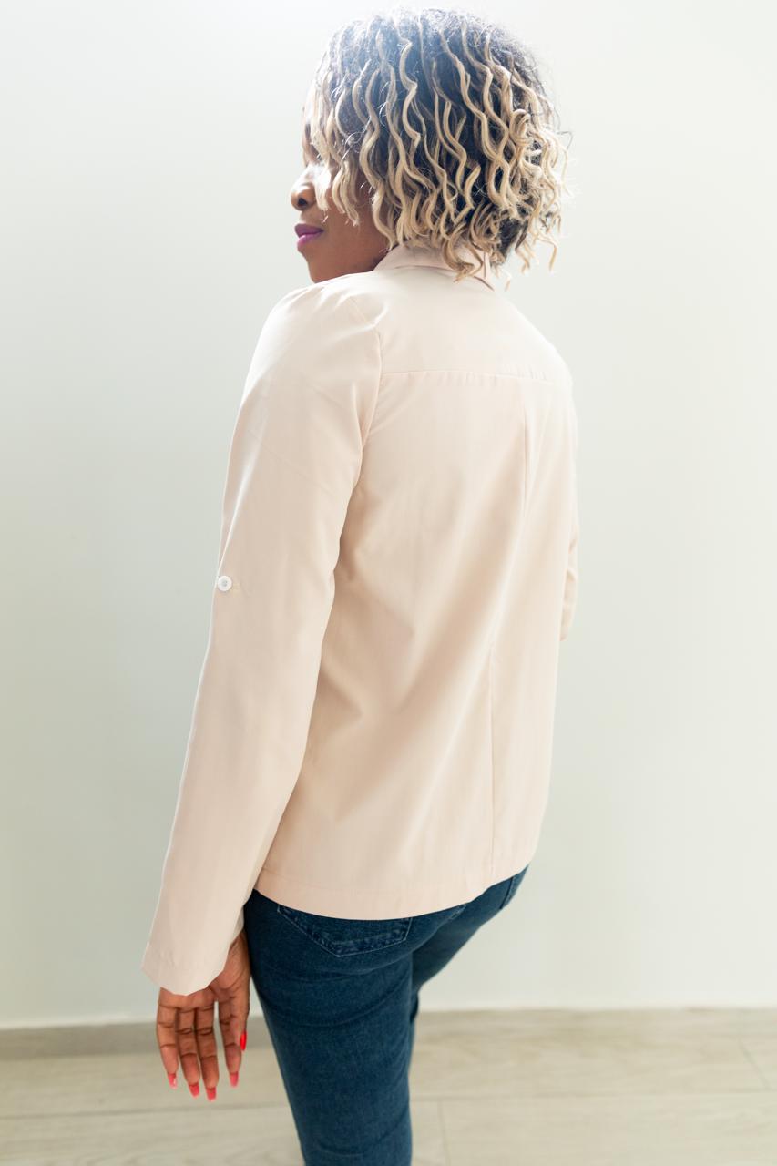 SHEIN Essnce Women Plain Simple Daily Blazer Jacket