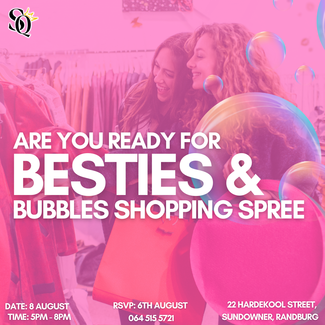 Join Us for the Besties & Bubbles Shopping Spree Market: A Day of Fashion and Fun with The Shopping Queen