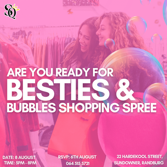 Join Us for the Besties & Bubbles Shopping Spree Market: A Day of Fashion and Fun with The Shopping Queen