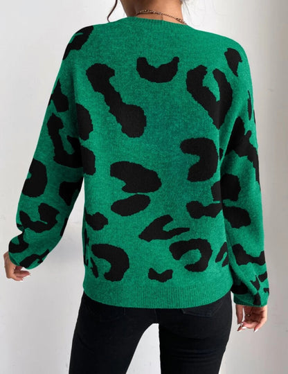 Green Leopard Comfy Jersey