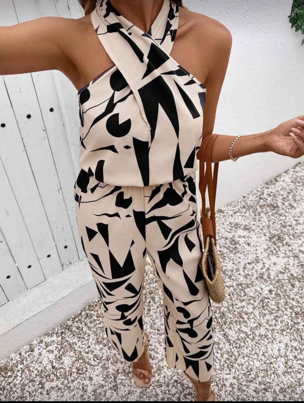 Twist Knot Jumpsuit, Floral Print Jumpsuit