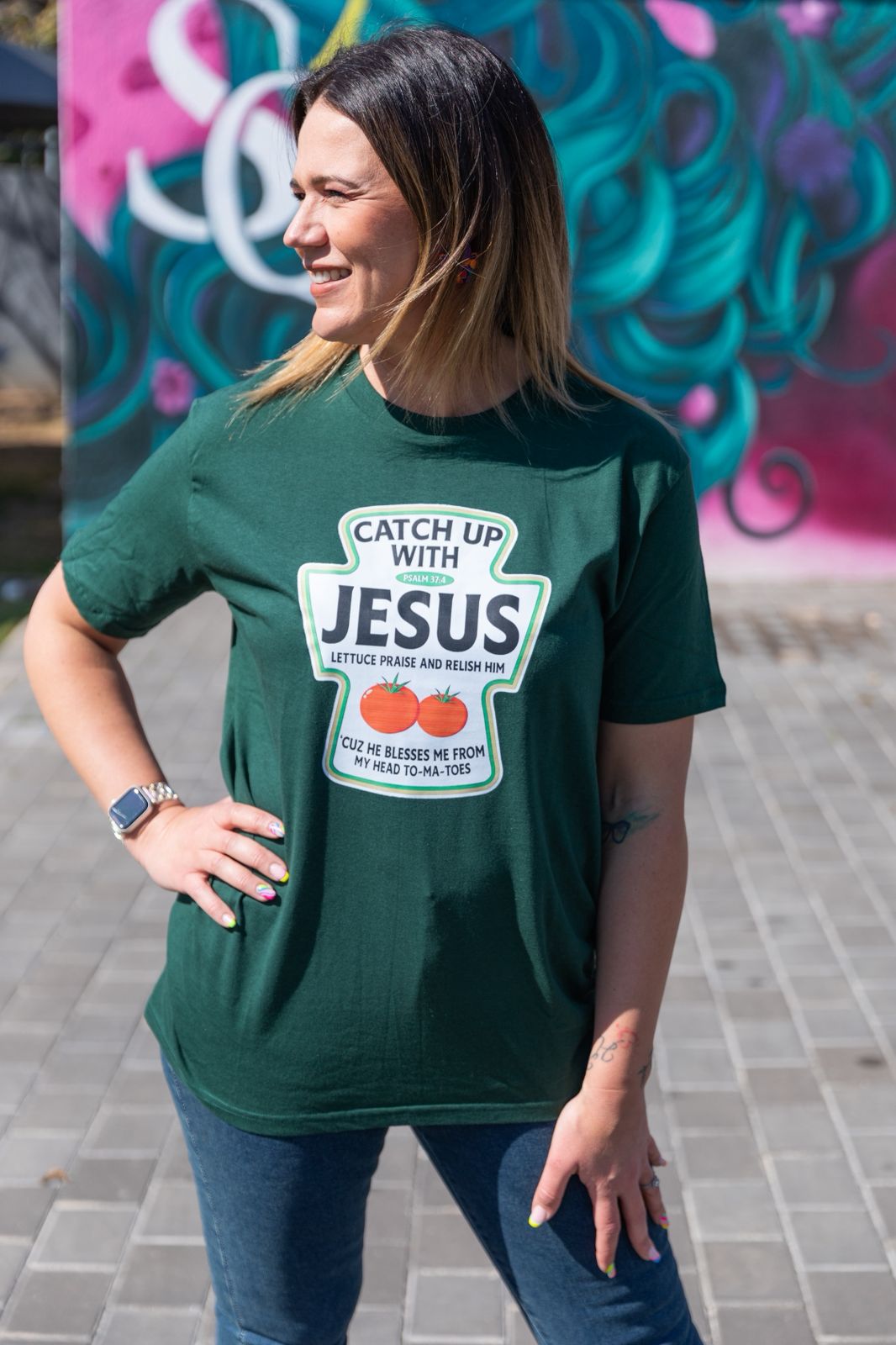 Catch Up with Jesus - Easy Fit Unisex Tee
