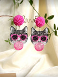 Bubblegum Cat Earrings