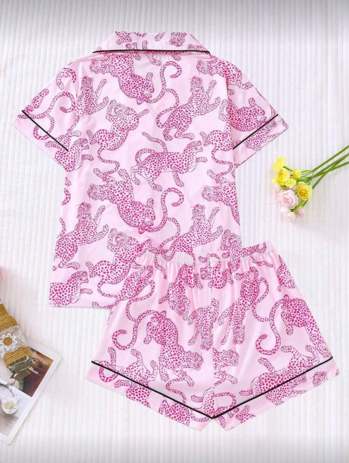 Pink Tiger Short Pajama Set