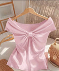 Bow Front Off-Shoulder Top