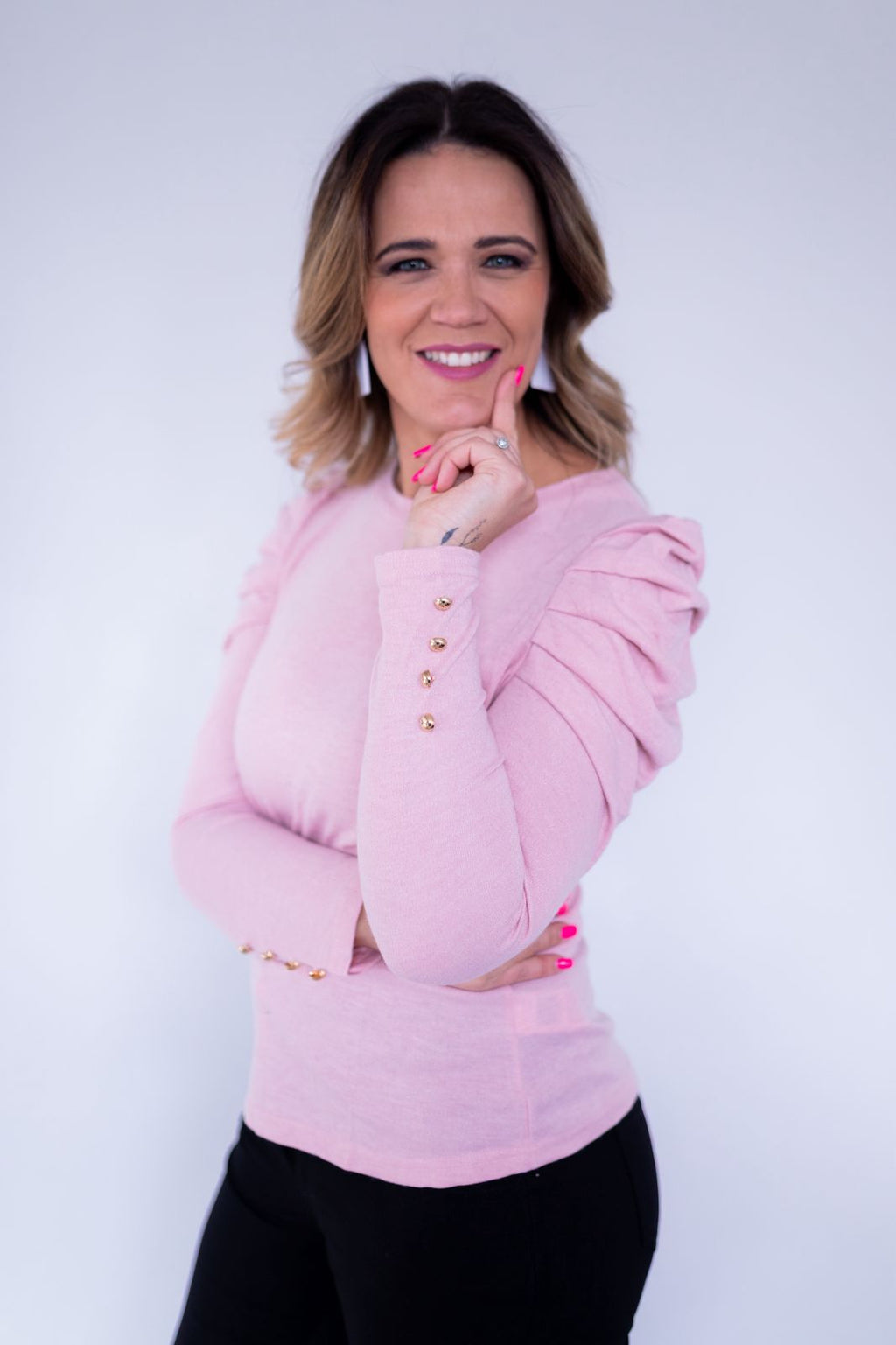 Blush Puff Sleeve Top – Soft but Statement