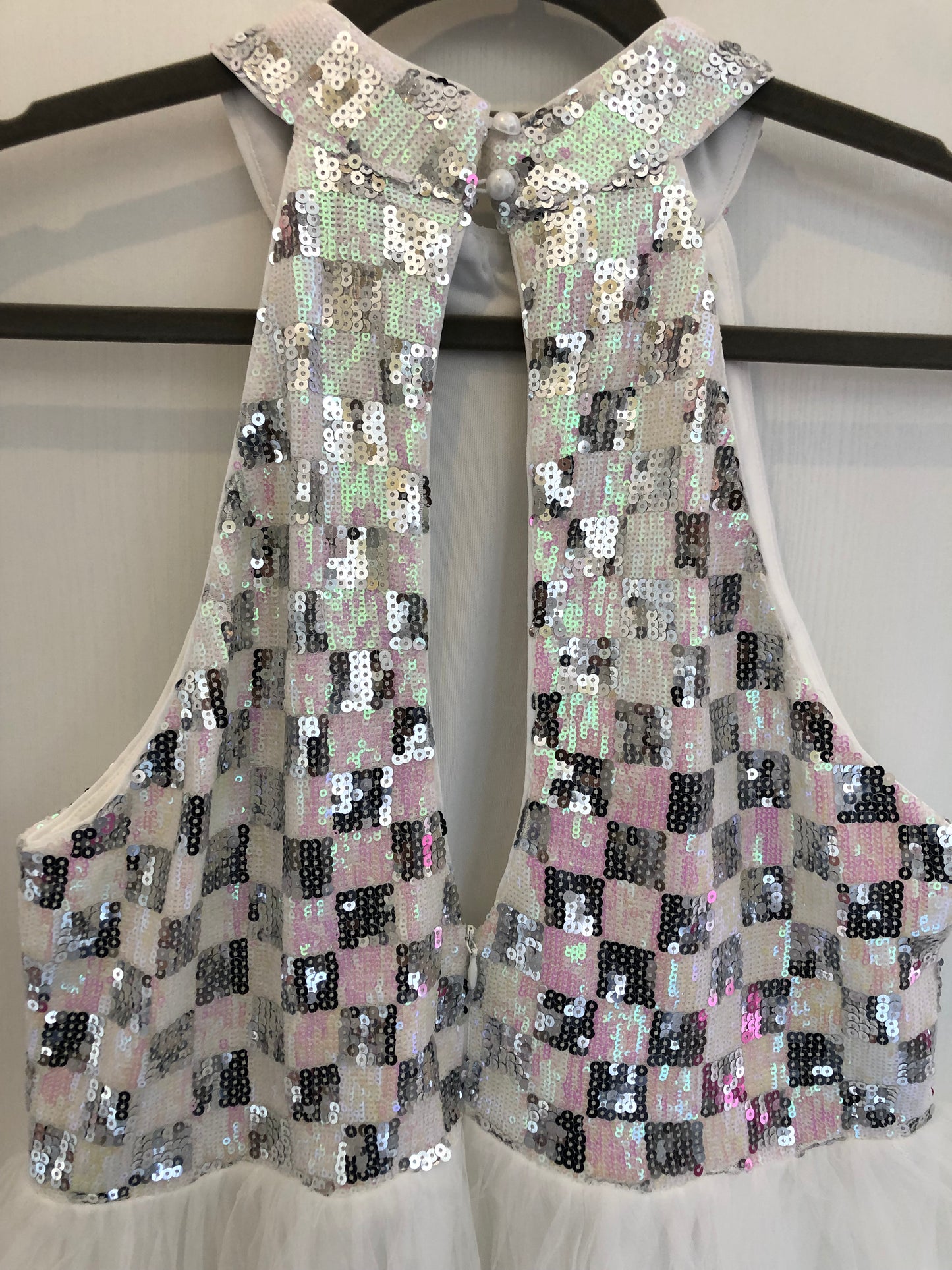 White Sequin Dress