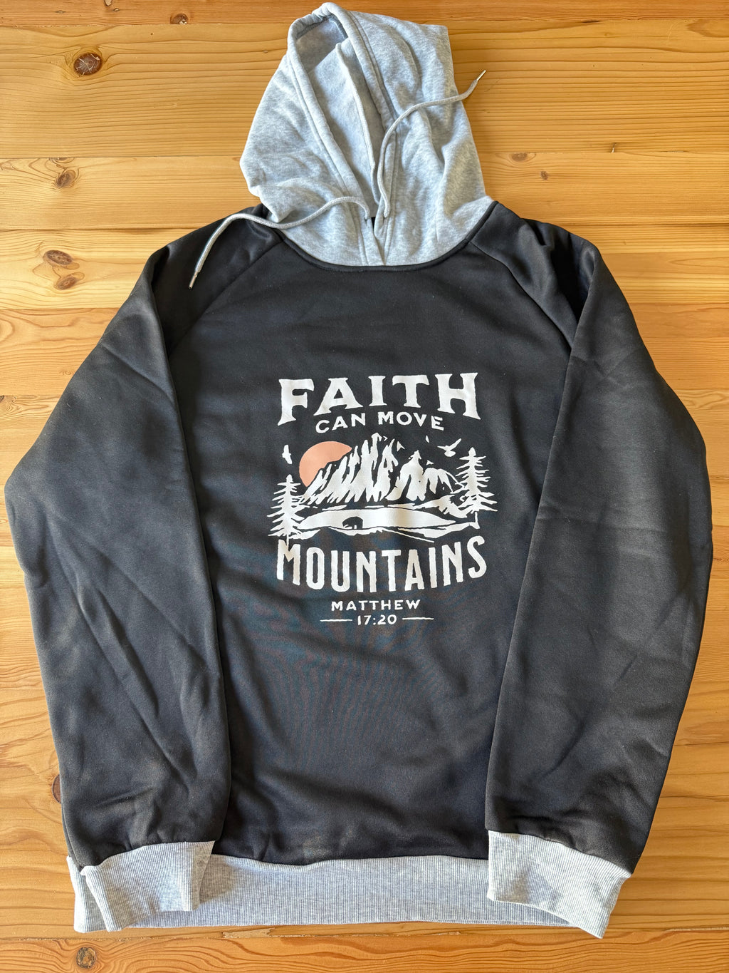 Faith Can Move Mountains Thermal Lined Hoodie