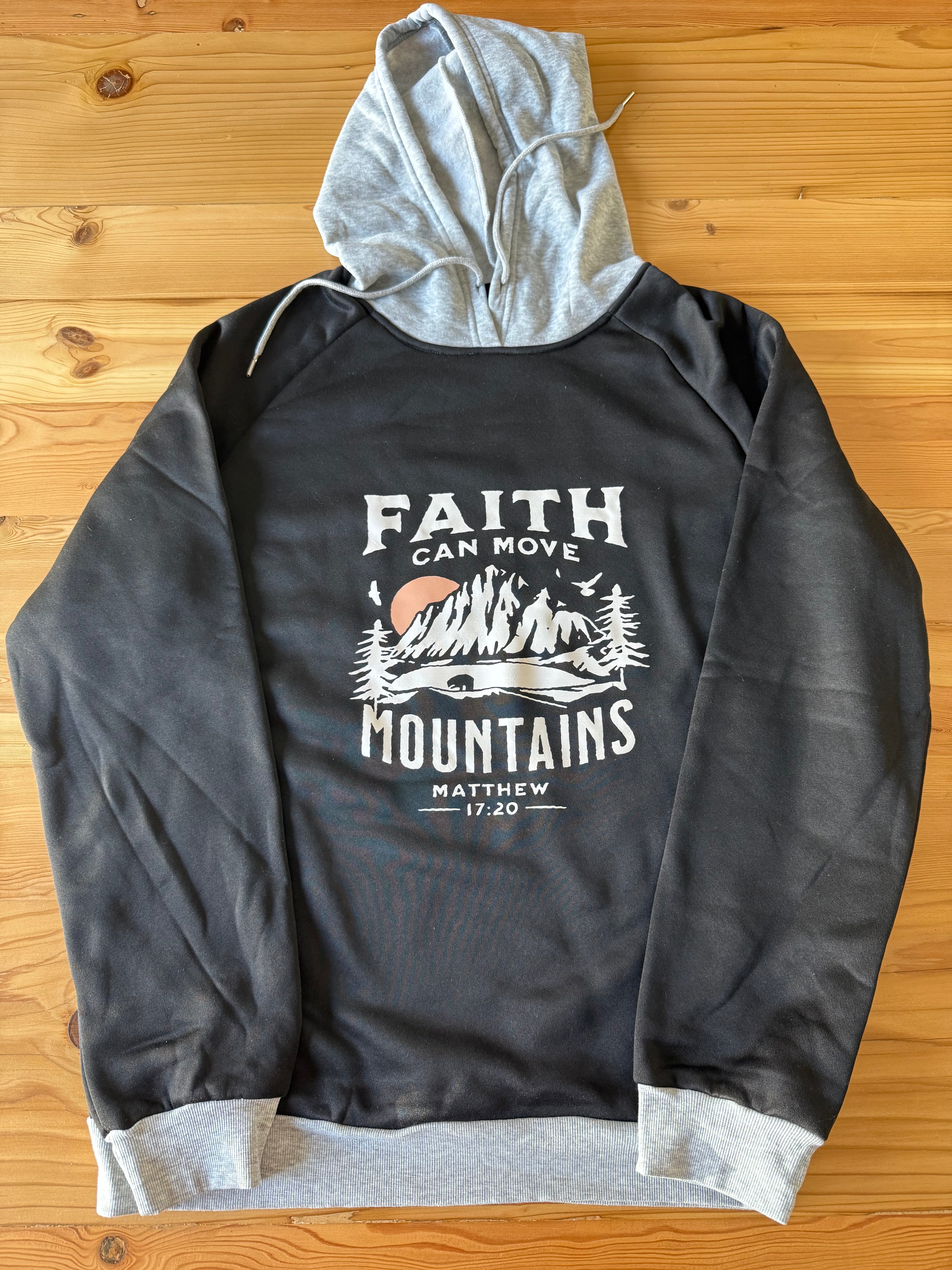 Faith Can Move Mountains Thermal Lined Hoodie