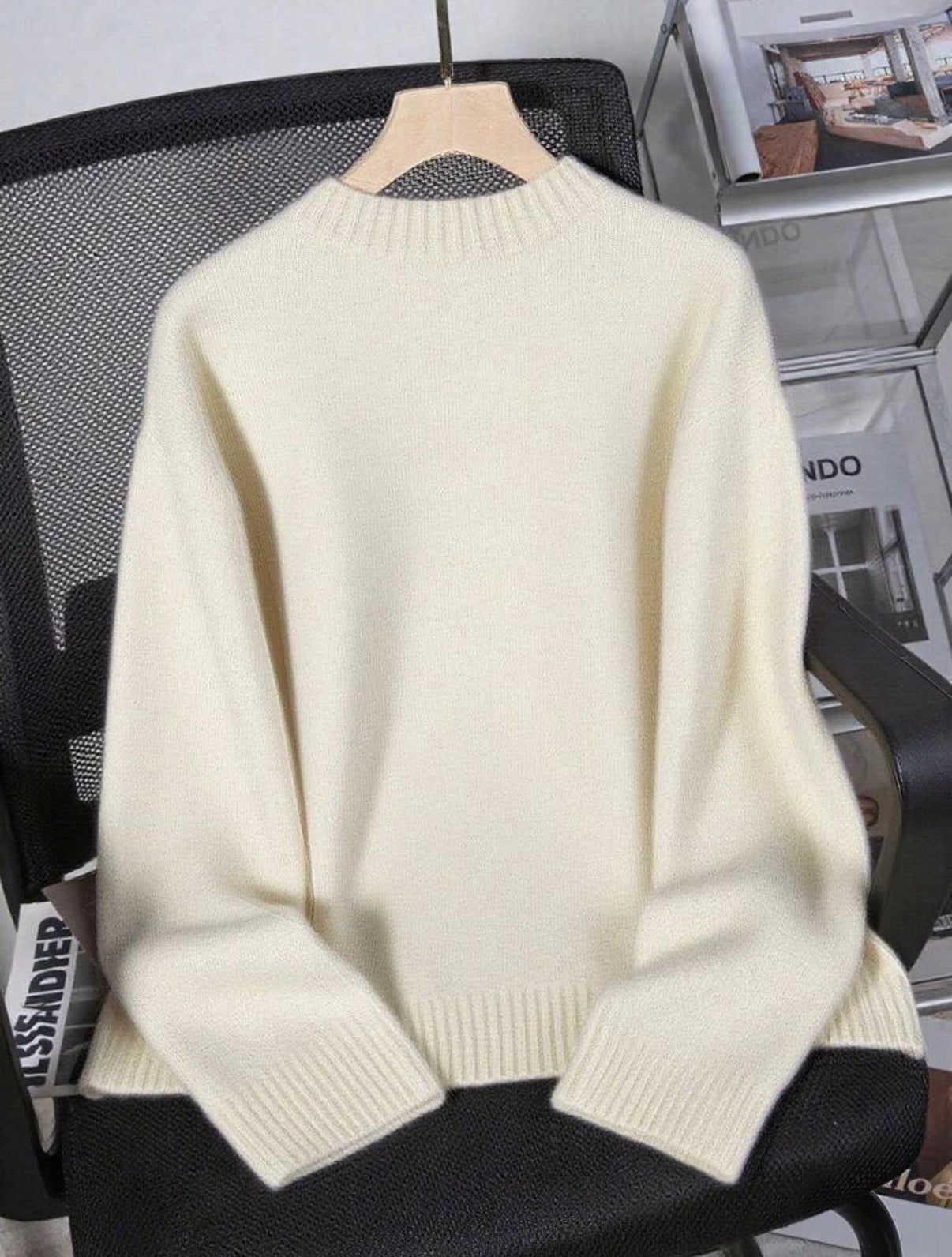 Luxury Soft Knit Sweater - Beige