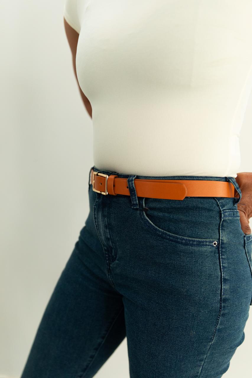 S-Shaped Buckle Women's Waist Belt, Fashionable And Versatile Decorative Leather Belt