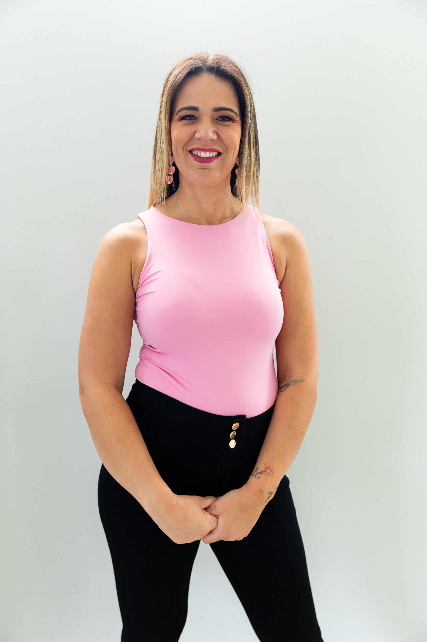 Pink Solid Sculpt Fit Bodysuit – Everyday Essential