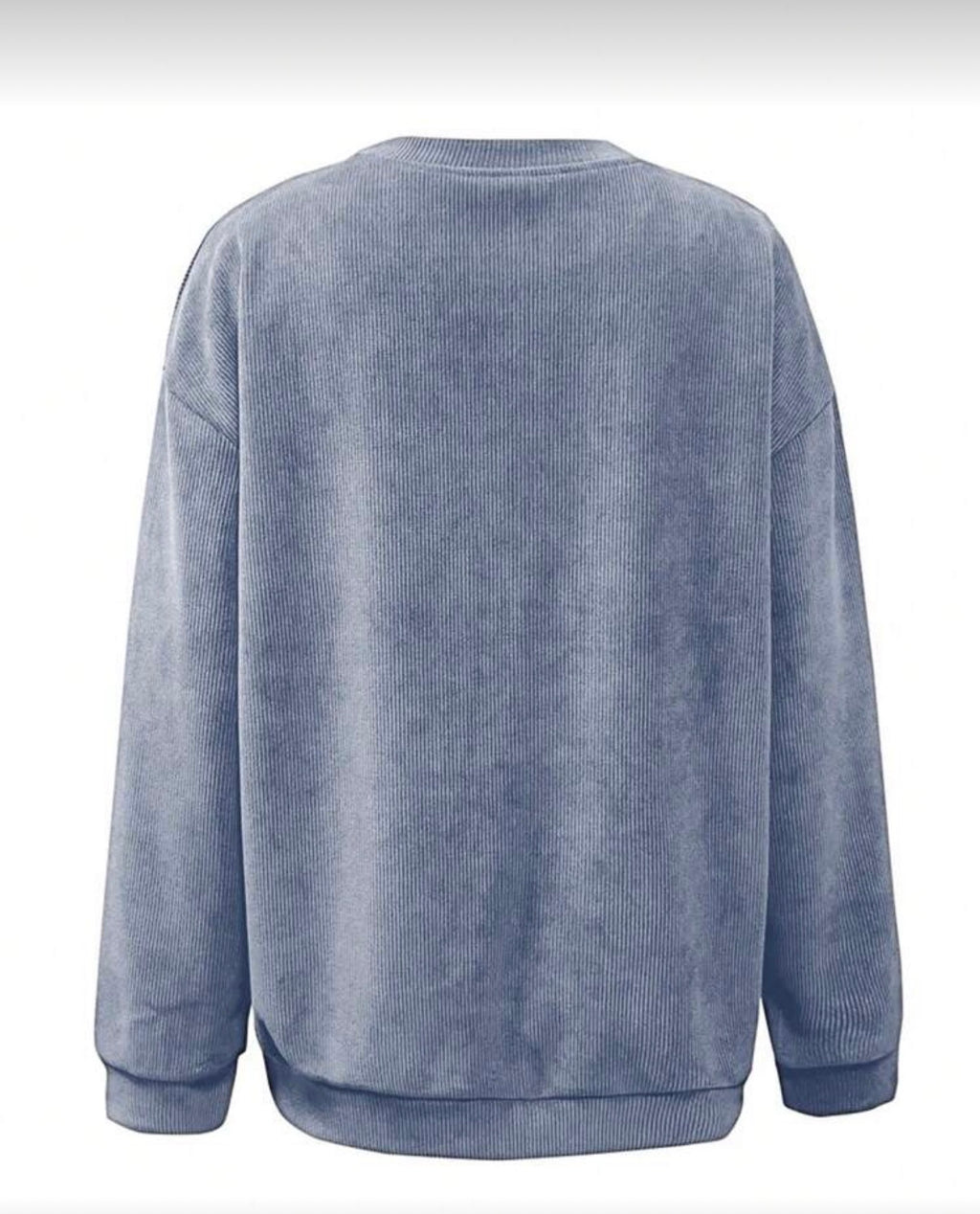 Leopard Star Sweatshirt – Dusty Blue