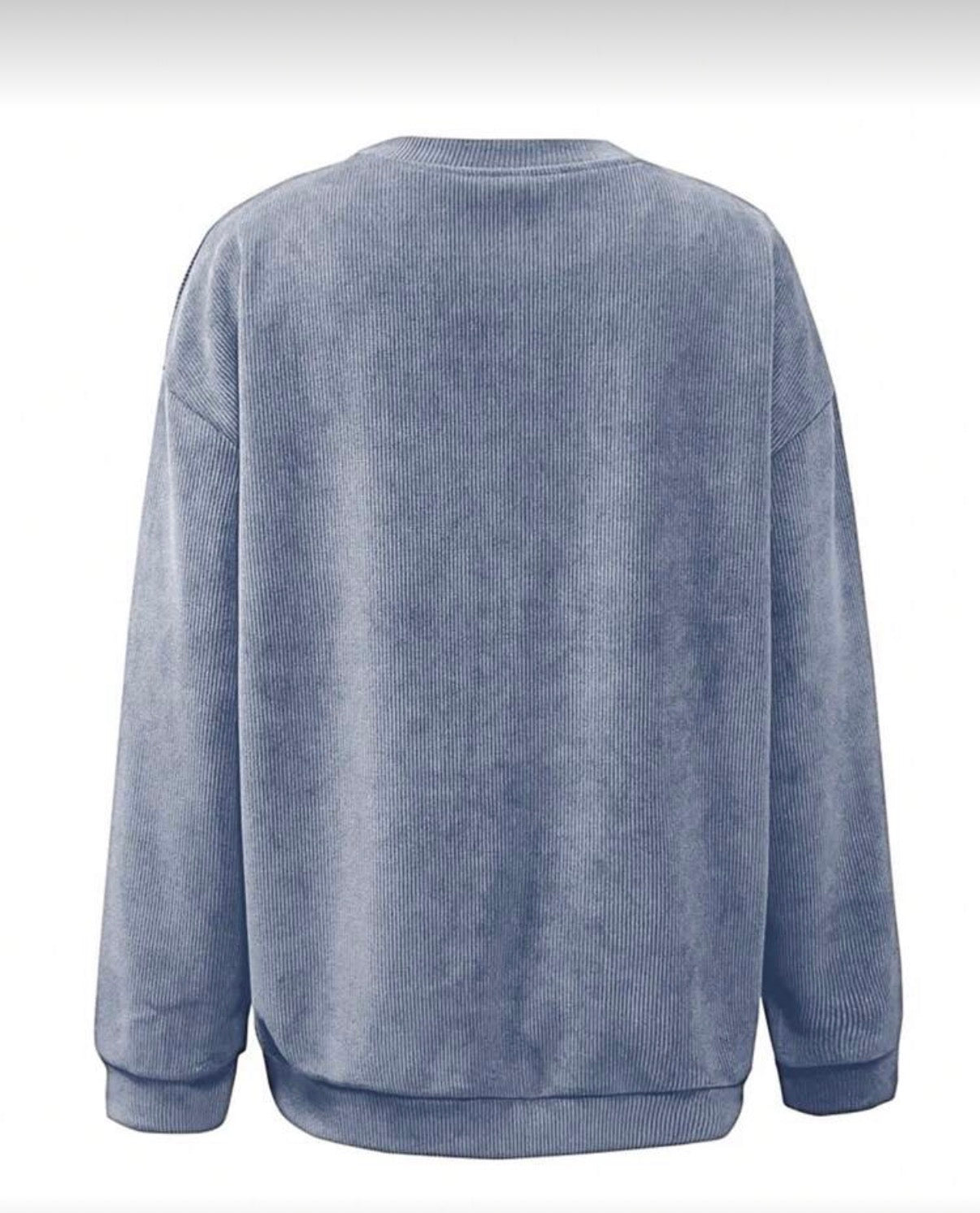 Leopard Star Sweatshirt – Dusty Blue