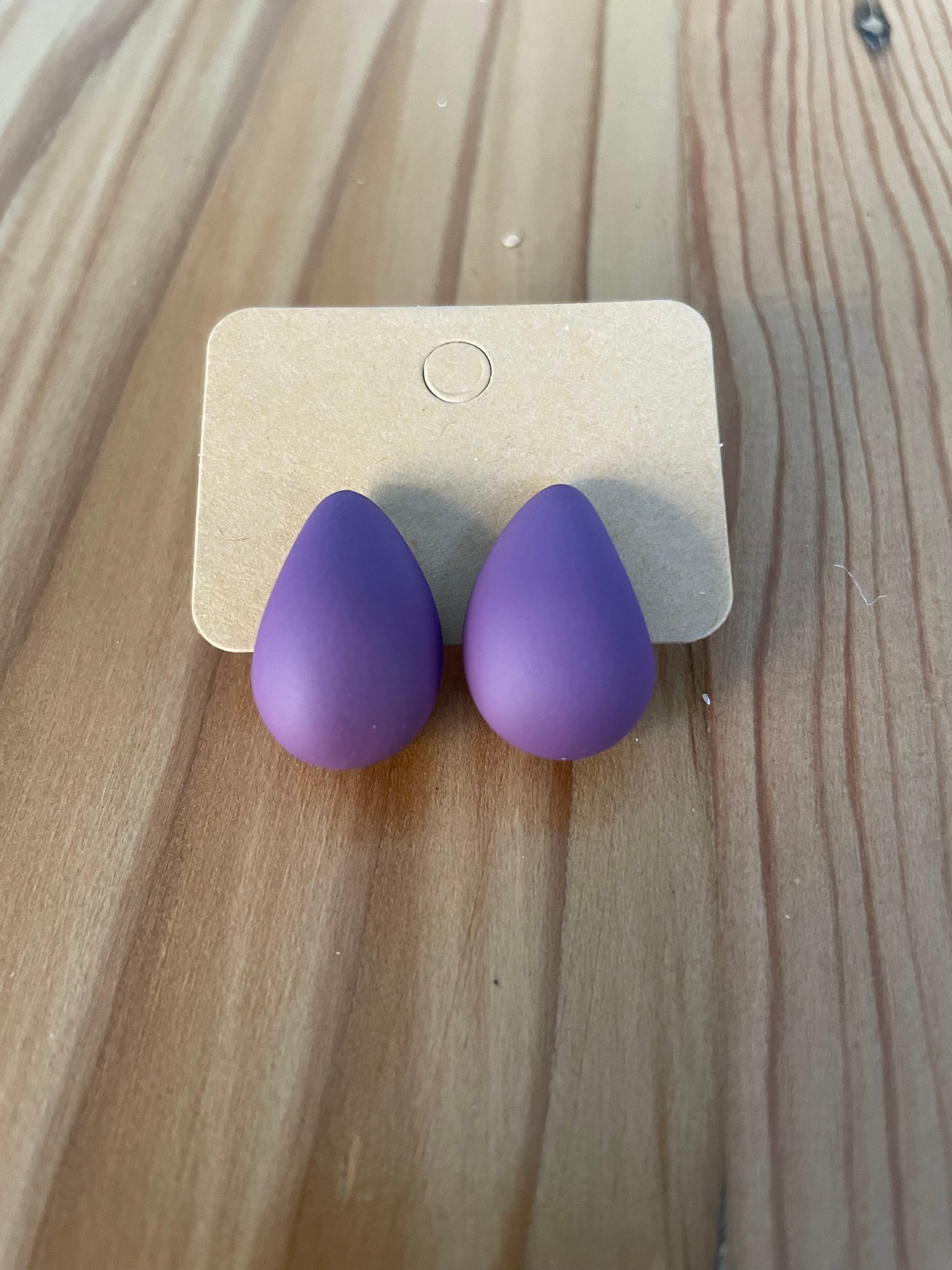 Teardrop Stud Earrings