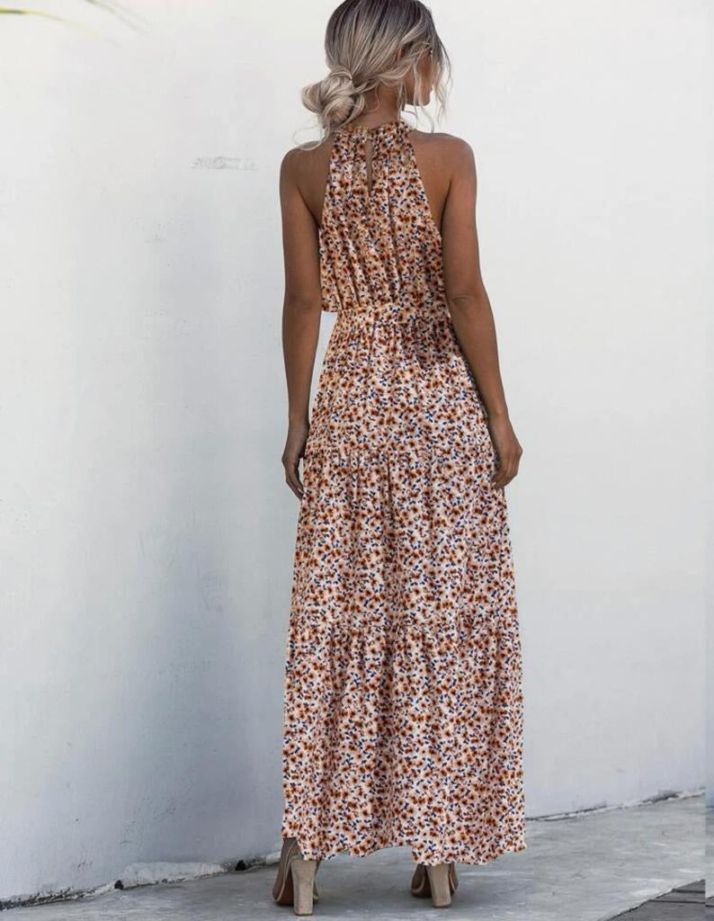 Allover Printed Belted Maxi Dress (M8) – Shopping Queen