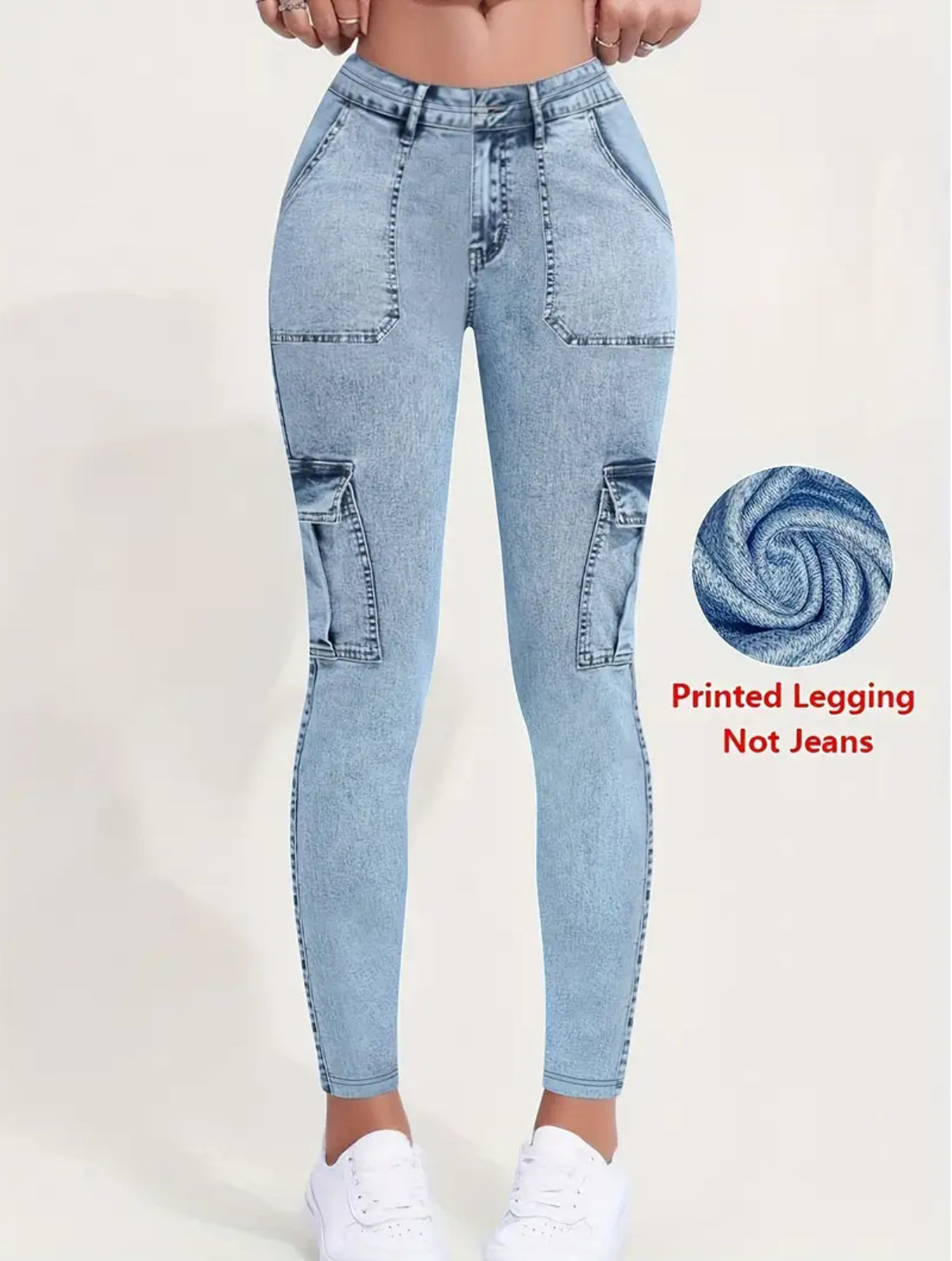 Imitation Denim Leggings