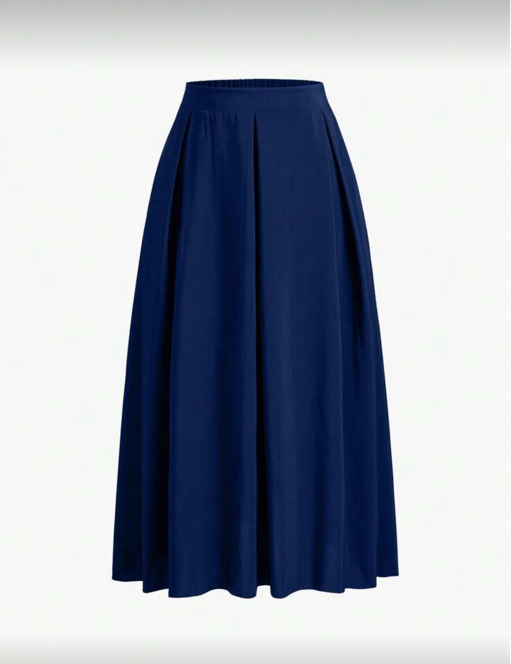 Navy Blue Curve Skirt
