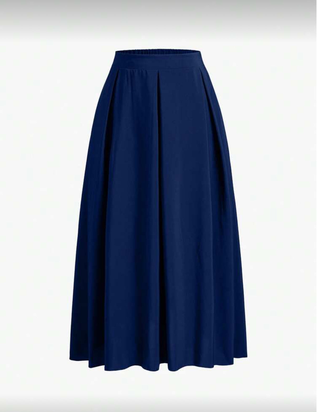 Navy Blue Curve Skirt