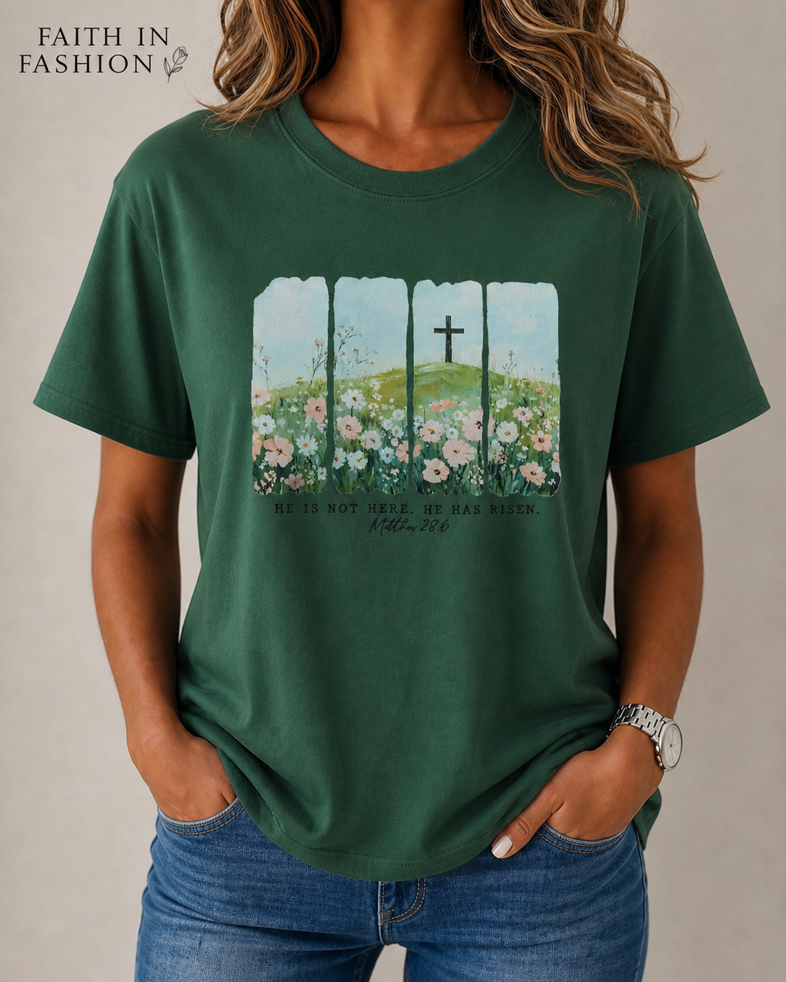He Has Risen – Easy Fit Unisex Tee