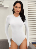 White Luxe Contour Bodysuit