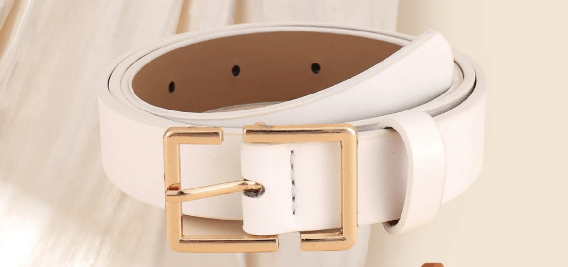 S-Shaped Buckle Women's Waist Belt, Fashionable And Versatile Decorative Leather Belt