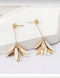 Leaf Statement Drop Earrings