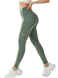 Army Green Top Quality Cargo Leggings