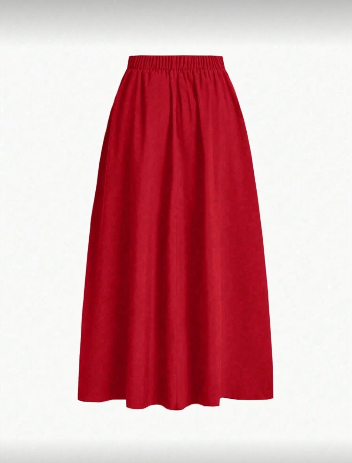 Red Maxi Skirt