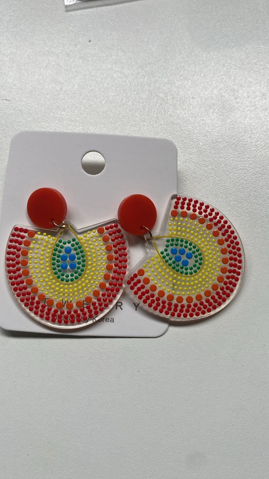 Colourful Dot Style Earrings