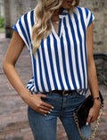 Blue and White Stripped Blouse
