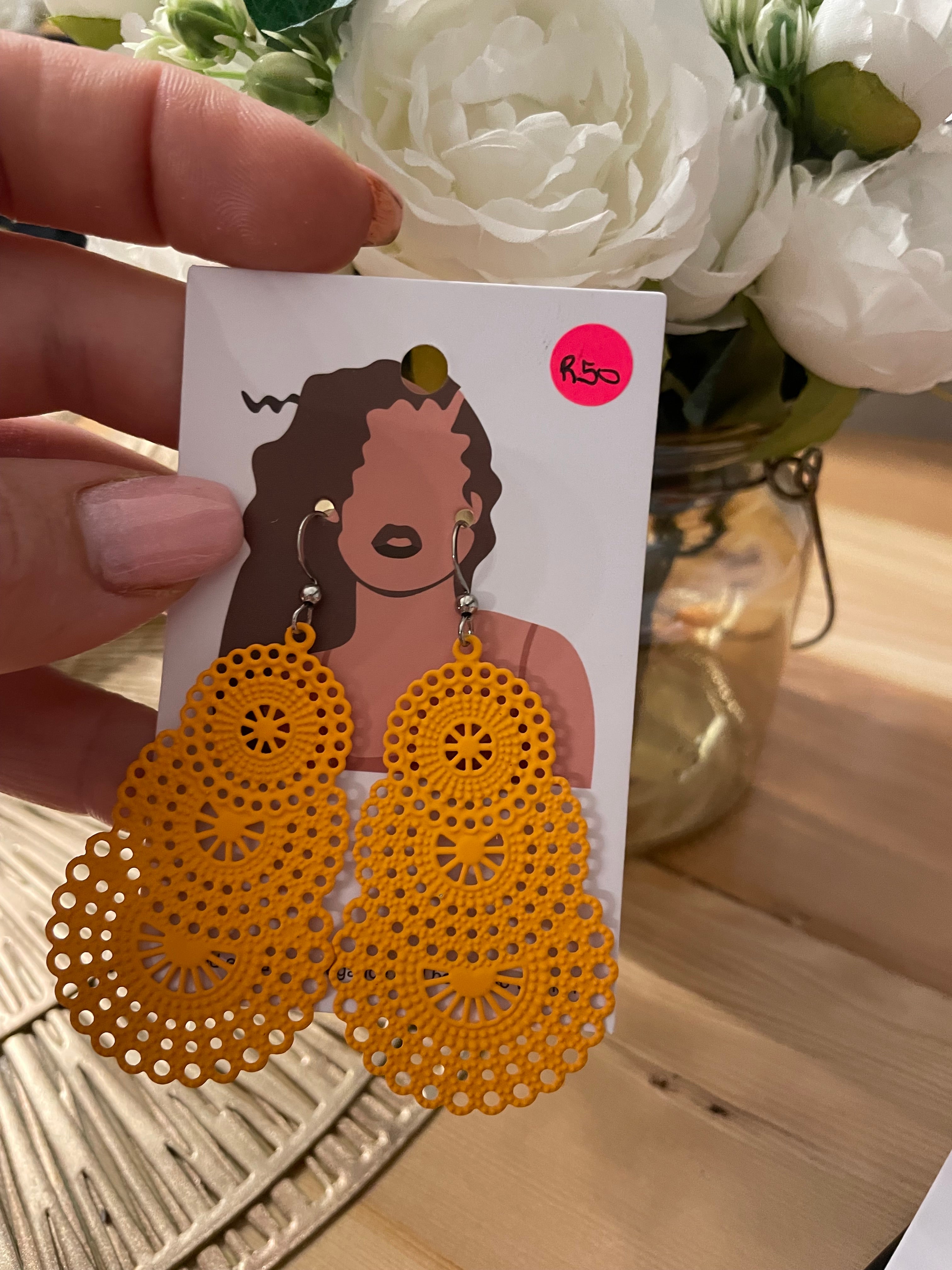 Bohemian Light Weight Bright Colour Earrings (22)