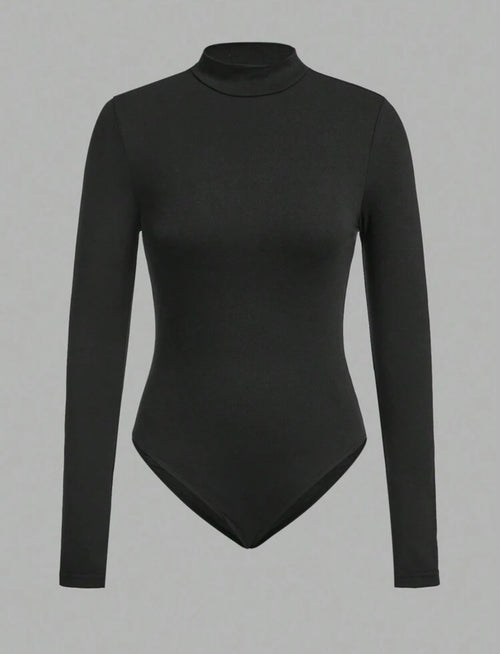 Black Soft Lined Bodysuit