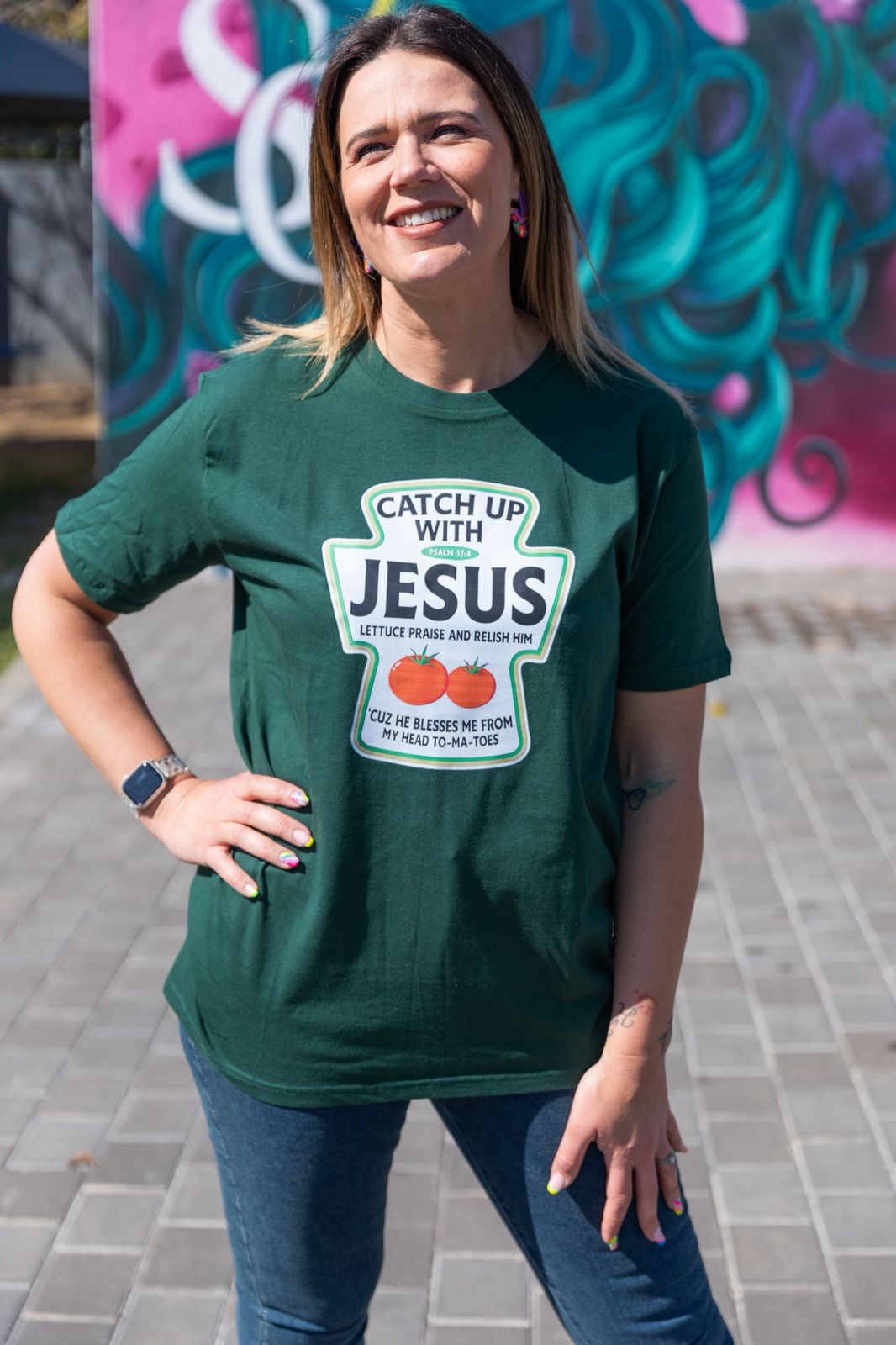 Catch Up with Jesus - Easy Fit Unisex Tee