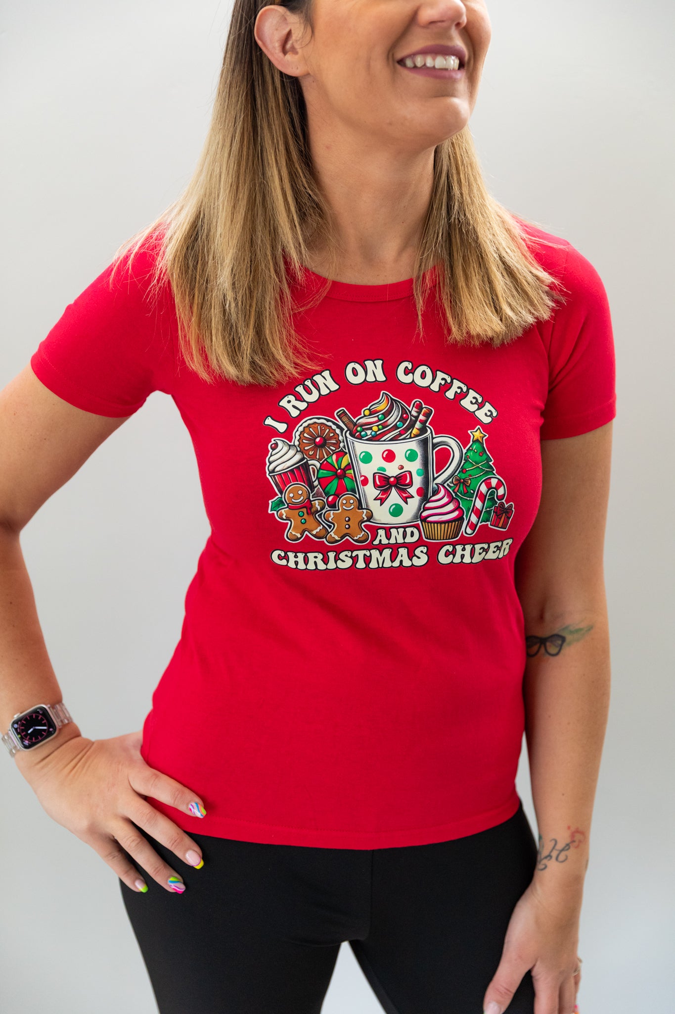 I Run on Coffee and Christmas Cheer Limited Edition Tshirt