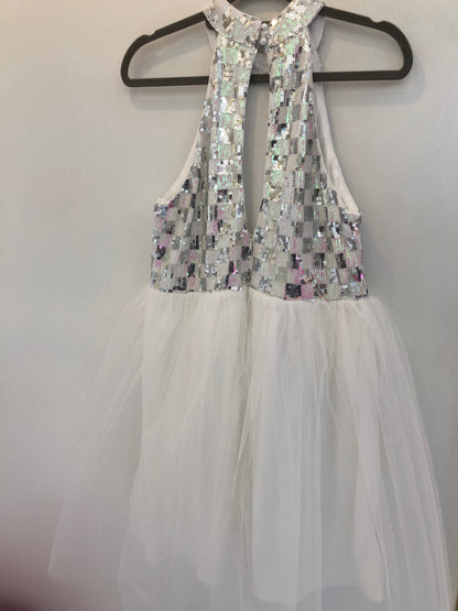 White Sequin Dress
