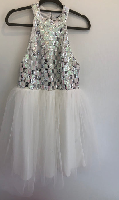 White Sequin Dress