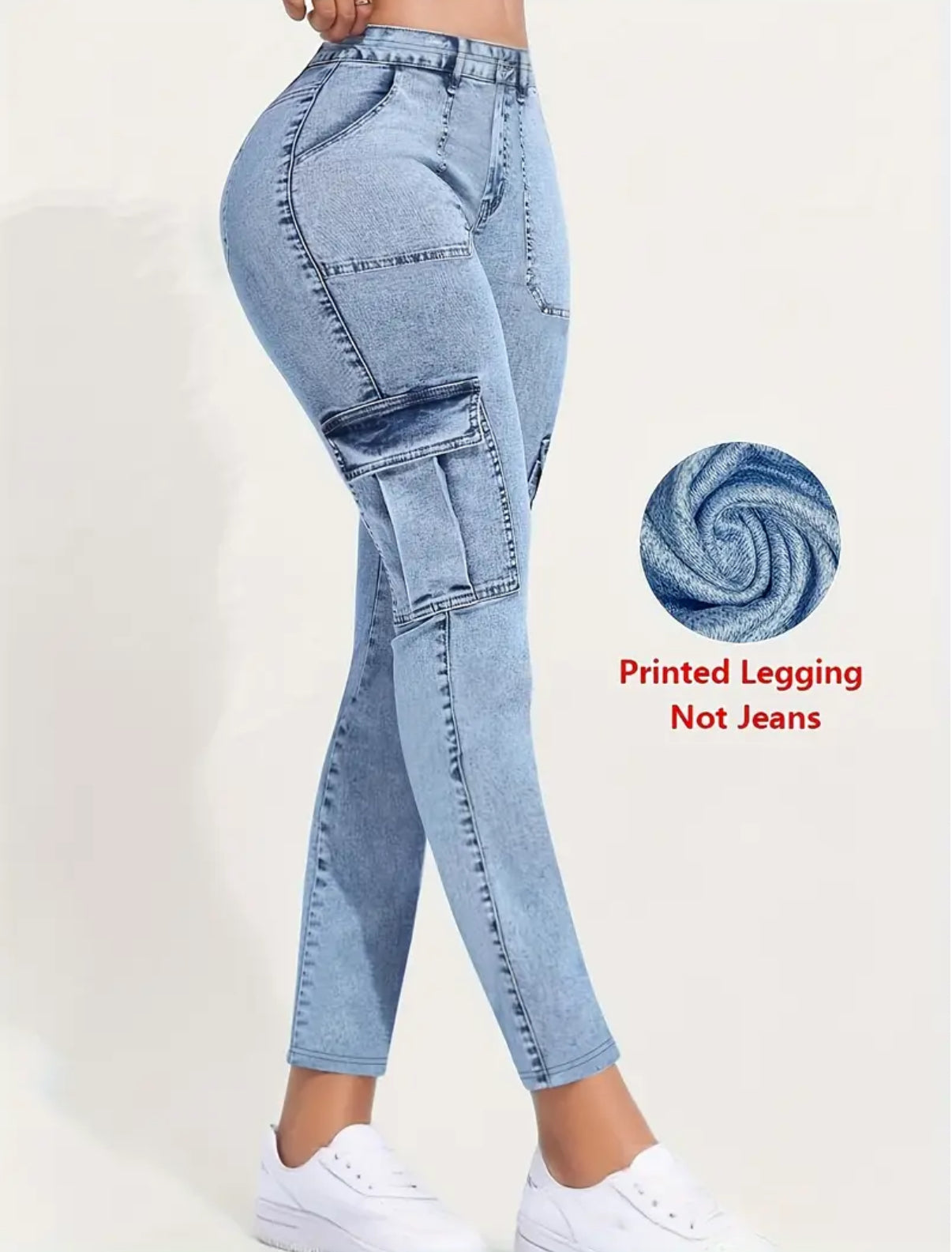 Imitation Denim Leggings