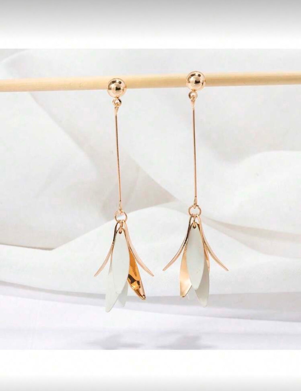 Leaf Statement Drop Earrings
