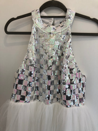 White Sequin Dress