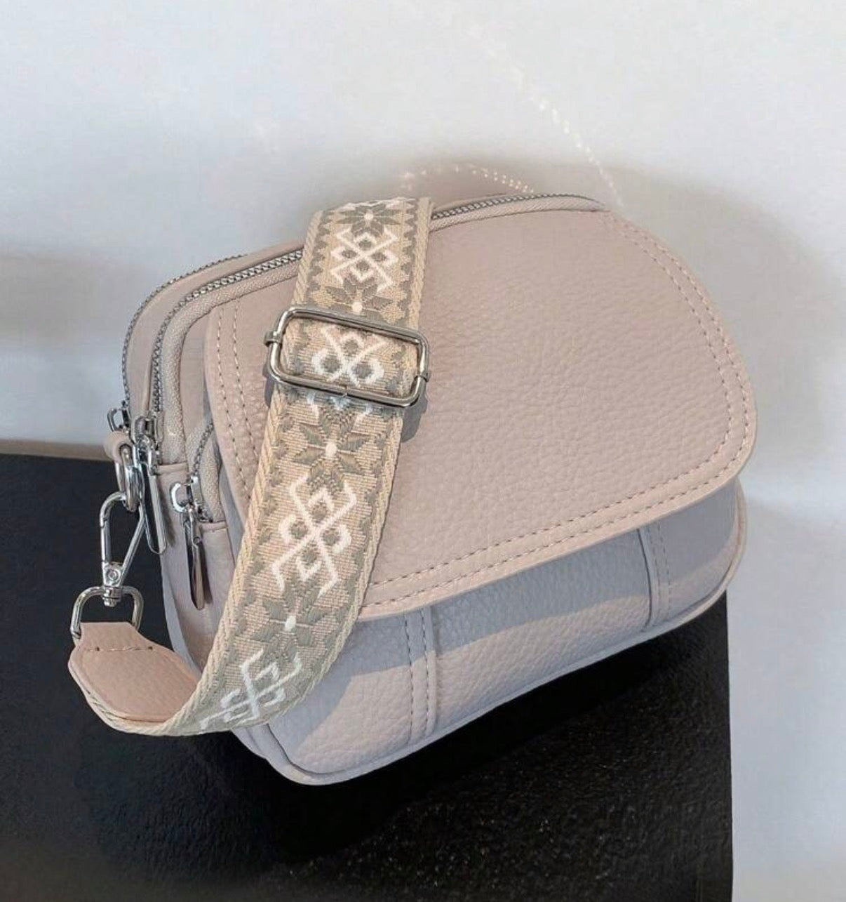 Grey Crossbody Bag
