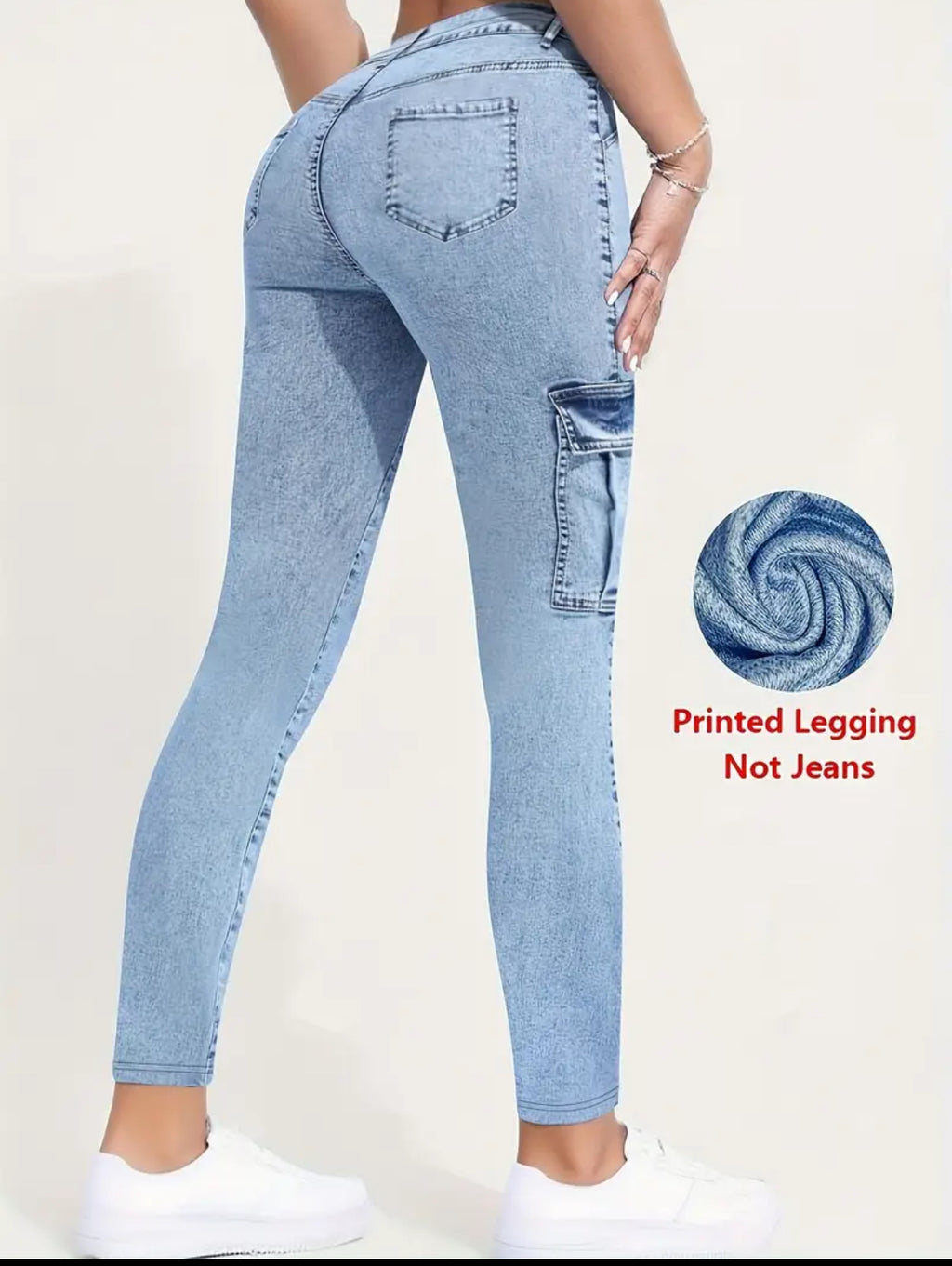 Imitation Denim Leggings