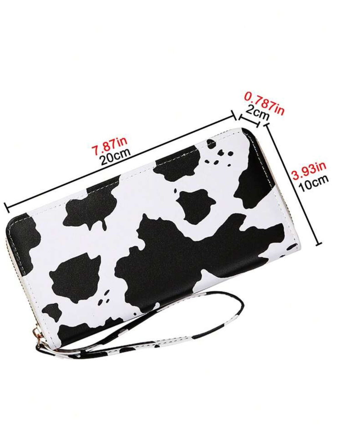 Black and White Cow Print Purse
