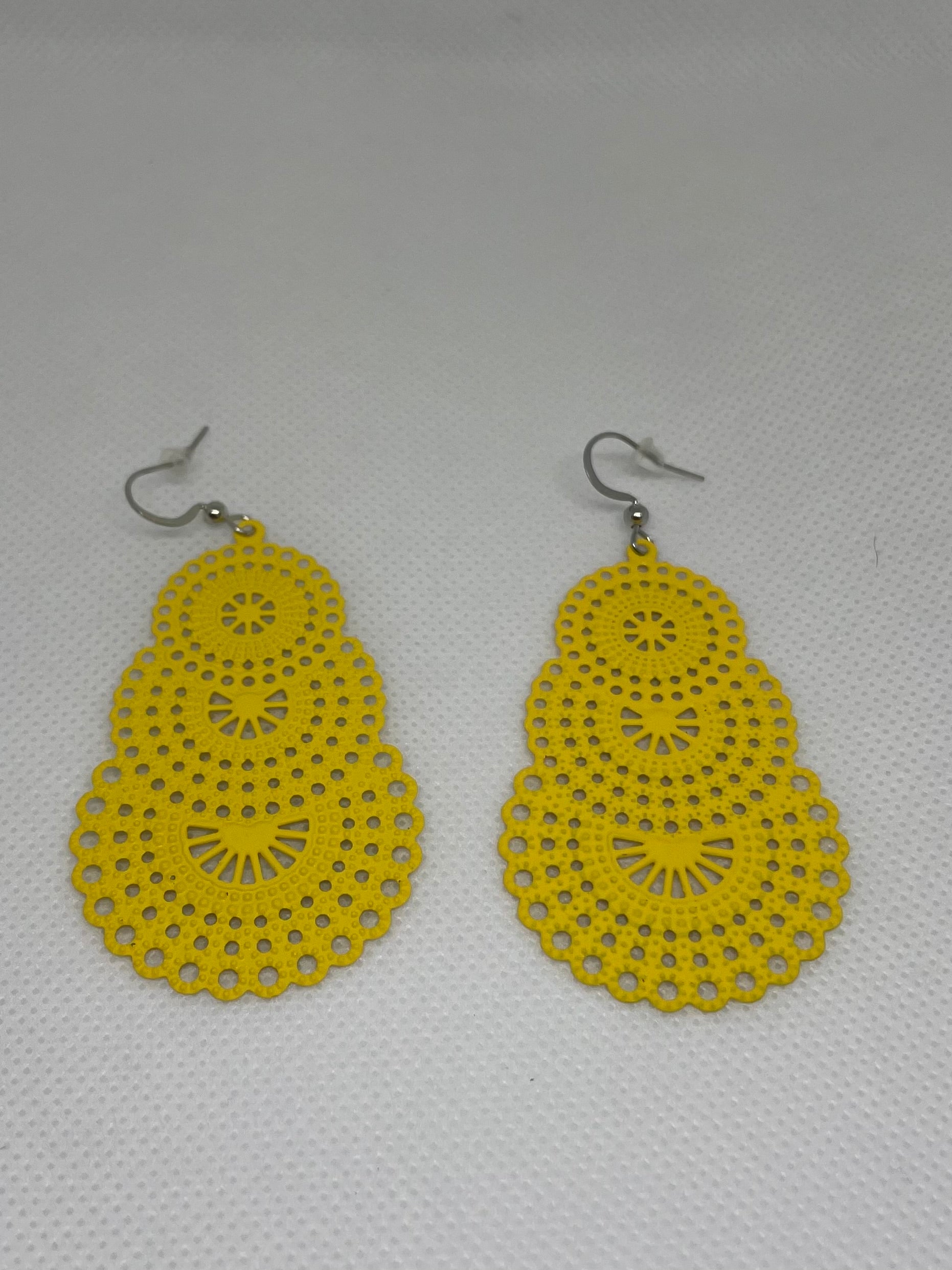 Bohemian Light Weight Bright Colour Earrings (22)