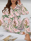 Tiger Print Long Sleeve Pajama Set